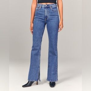 Abercrombie & Fitch Vintage Flare High Rise Vented Hem Jeans Size 27 4s